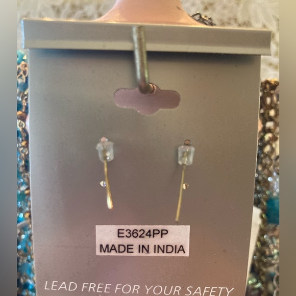 ZAD Fun beaded earrings BLACK SHAKER CHA CHA ear wires  2” long NWT FAB… - Picture 2 of 7